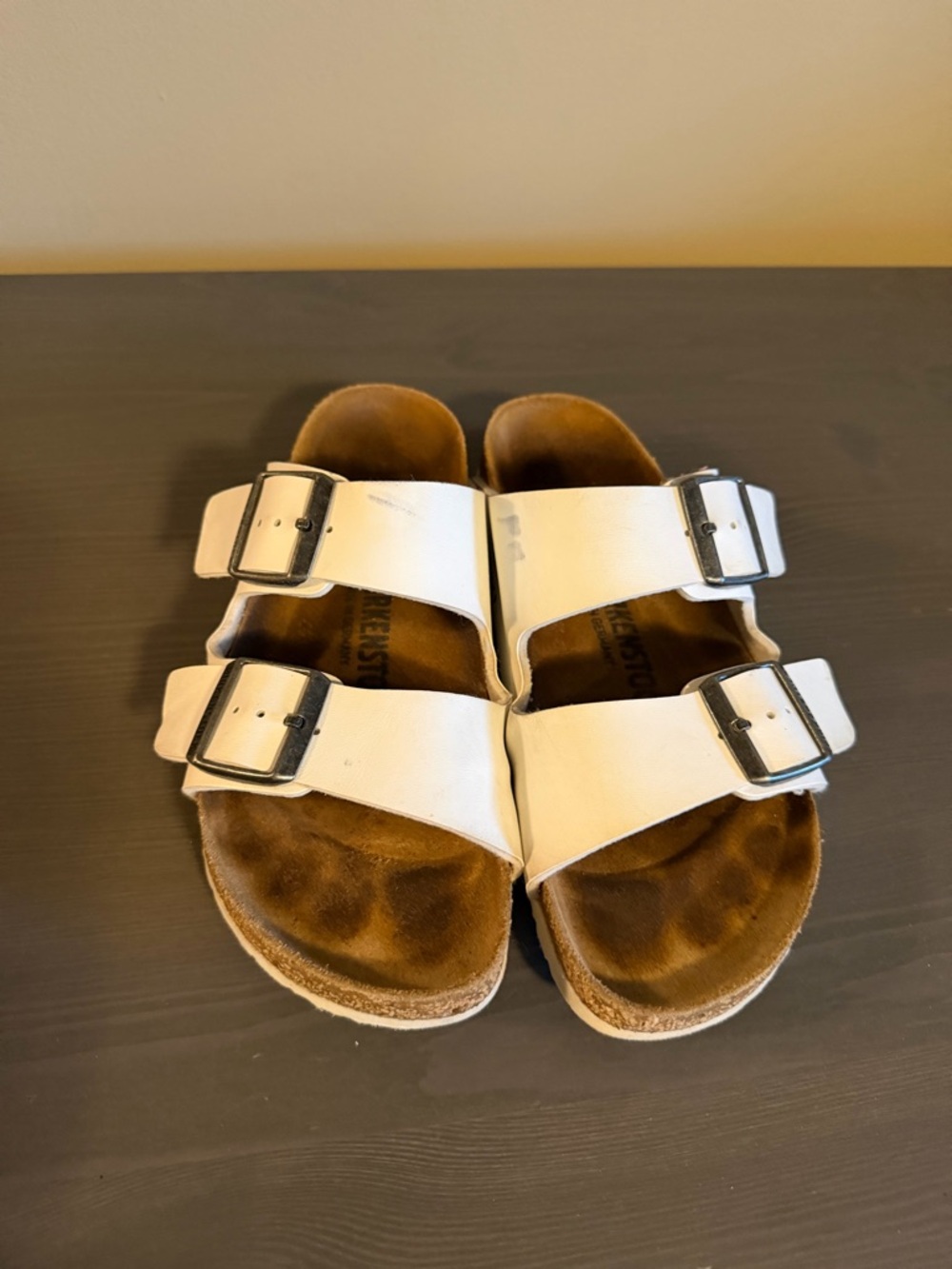Birkenstock Arizona White Two-Buckle Sandals - Picture 5 of 12